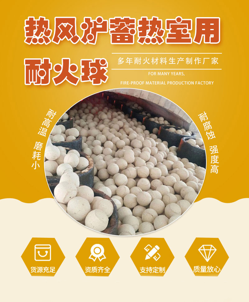 熱風爐蓄熱室用耐火球